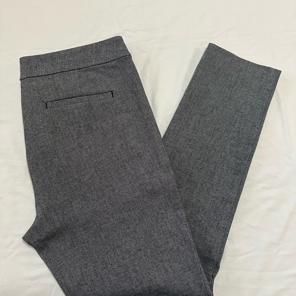 LOFT Gray Pantsuit Tailored Fit Structured Fabric